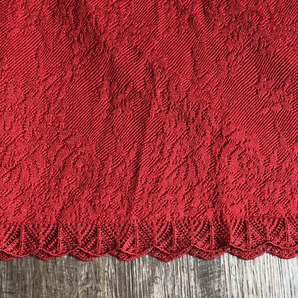 Escada knit dress in red. - Picture 3 of 9